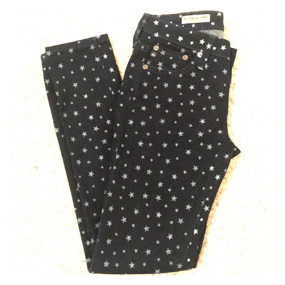 EUC sz 24 AG Legging Ankle Super Skinny Star Jeans